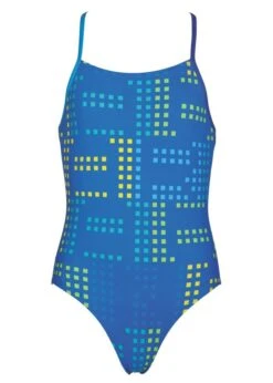 Arena Neon Junior Girls Swimsuit - Blue / Turquoise -Swim Equipment Shop 000097817 neon jr one piece a