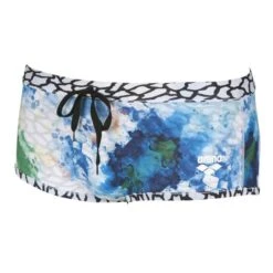 Arena Upside Down Reversible Low Waist Short - White / Multi -Swim Equipment Shop 001713 101 m upside down low waist short side a 001 fl s 1