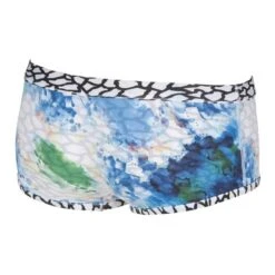 Arena Upside Down Reversible Low Waist Short - White / Multi -Swim Equipment Shop 001713 101 m upside down low waist short side a 004 br s 1