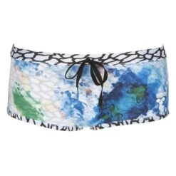 Arena Upside Down Reversible Low Waist Short - White / Multi -Swim Equipment Shop 001713 101 m upside down low waist short side a 005 f s 1