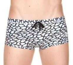 Arena Upside Down Reversible Low Waist Short - White / Multi -Swim Equipment Shop 001713 101