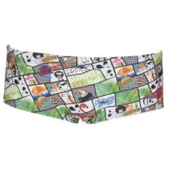 Arena Summer Comics Low Waist Short- Green / Multi -Swim Equipment Shop 001744 661 m summer comics low waist short 005 f s 1