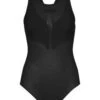 Arena Women's Carbon Duo Top - Black -Swim Equipment Shop 002757 050 w pwskin carbon duo top 005 f s