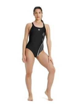 Arena Women's Graphic Pro Back Swimsuit - Black/ Freak Rose 10 Arena Women's Graphic Pro Back Swimsuit - Black/ Freak Rose -Swim Equipment Shop 005130 590 2