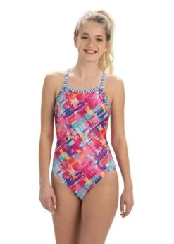 Uglies Girls Basket Case V-2 Back Swimsuit