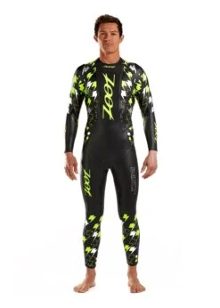 Zoot Men's Bolt Tri Wetsuit - Yellow / Silver
