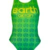 Akron Girl's Element Earth Swimsuit - Green -Swim Equipment Shop 10310 terra3 woman1482
