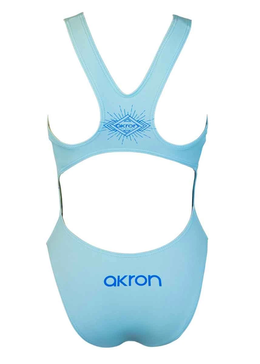 Akron Girl's Zola Swimsuit - Blue 4 Akron Girl's Zola Swimsuit - Blue - Image 2