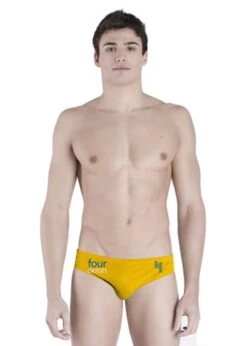 Akron Adi Four Brief - Yellow / Blue