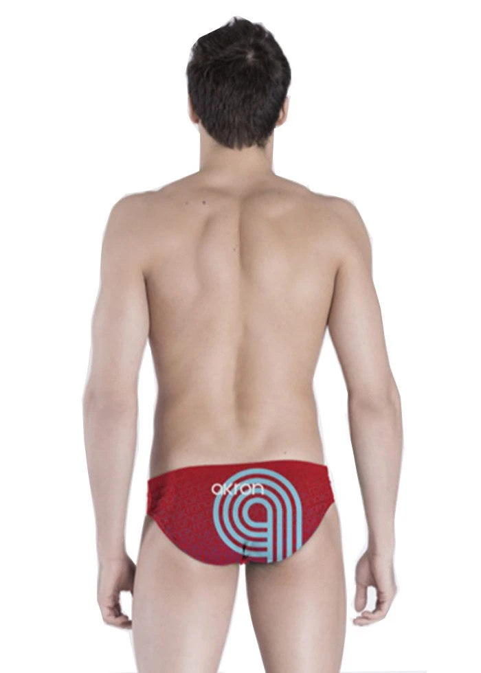 Akron Adi Nine Brief - Red / Blue 4 Akron Adi Nine Brief - Red / Blue - Image 2