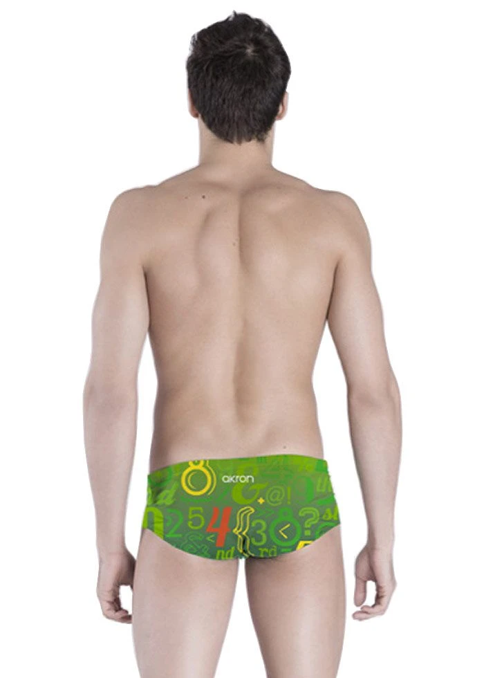 Akron Tony Vintage 14cm Trainer Swim Trunk - Green 4 Akron Tony Vintage 14cm Trainer Swim Trunk - Green - Image 2