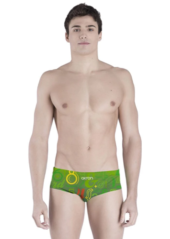 Akron Tony Vintage 14cm Trainer Swim Trunk - Green 3 Akron Tony Vintage 14cm Trainer Swim Trunk - Green
