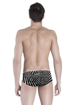 Akron Trap 14cm Trainer Swim Trunk - White / Black -Swim Equipment Shop 1246 bk