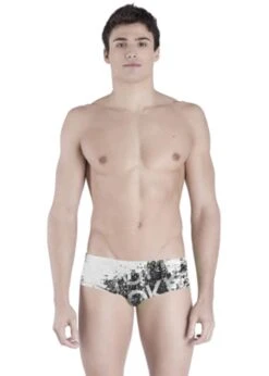 Akron Boy's Dub Trunk - White / Black