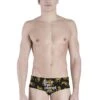 Akron Save The Leopard 14cm Trainer Swim Trunk - Black / Yellow -Swim Equipment Shop 1276 fr 1