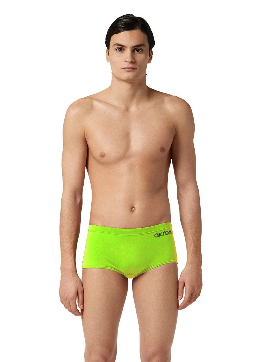 Akron Gus Solid 14cm Trainer Swim Trunk - Neon Green 2 Akron Gus Solid 14cm Trainer Swim Trunk - Neon Green