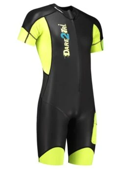 Dare2Tri Mens SwimRun GO Wetsuit - Black / Yellow