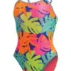 Uglies Girl's Tropic Time Double Strap Back Swimsuit - Blue -Swim Equipment Shop 1710tropc 998 front 1548855614 1