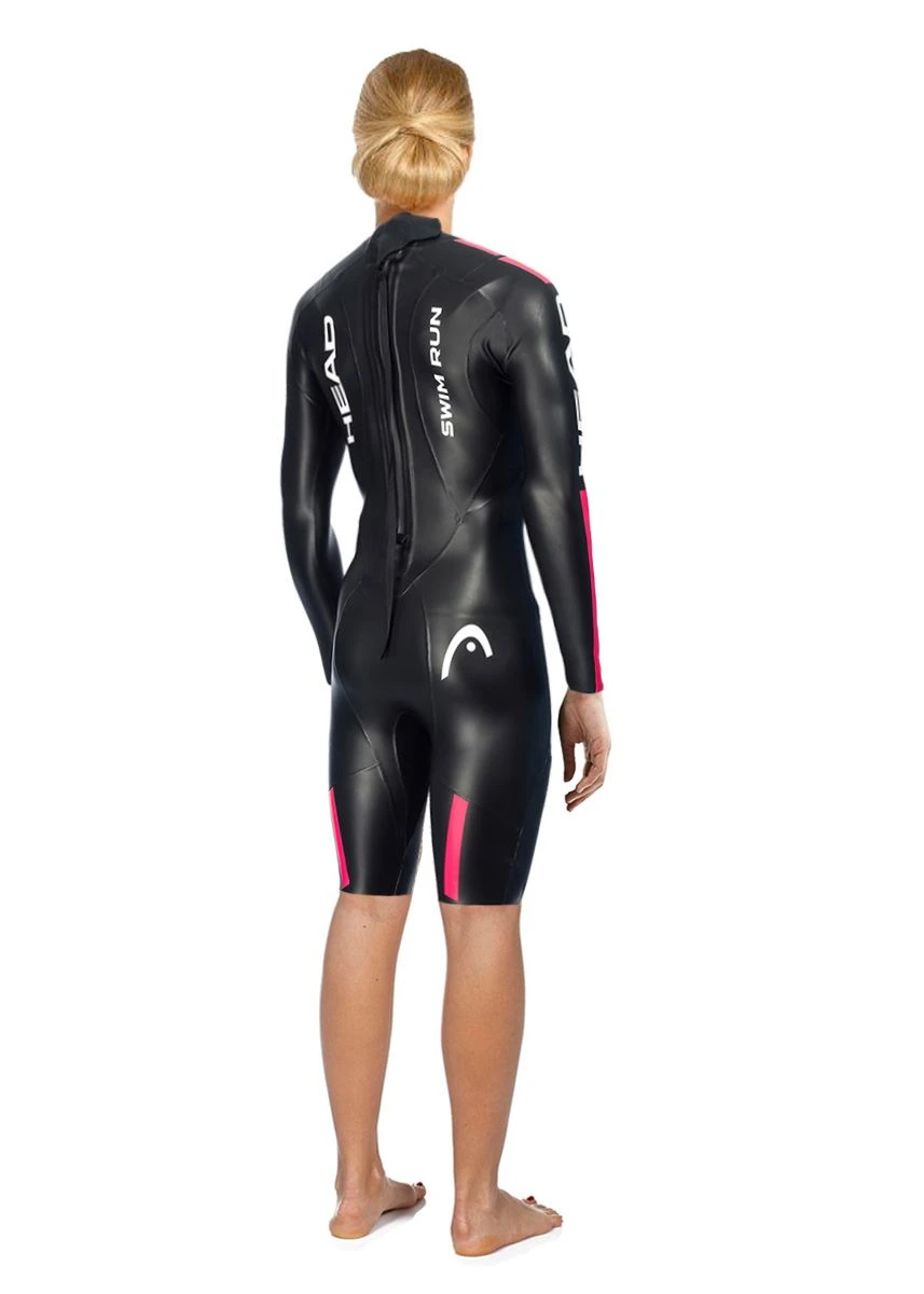 Head Swimrun Base Womens Shorty Wetsuit - Black / Red 6 Head Swimrun Base Womens Shorty Wetsuit - Black / Red - Image 4
