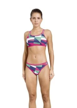 Aquafeel Girls Digital Slash Mini-Cross Back Swim Bikini -Swim Equipment Shop 23870 01 17 11 01 2