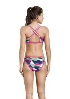 Aquafeel Girls Digital Slash Mini-Cross Back Swim Bikini -Swim Equipment Shop 23870 01 17 11 02 2