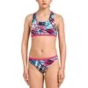Aquafeel Girl's Colour Quake Racerback Swim Bikini - White / Blue 2 Aquafeel Girl's Colour Quake Racerback Swim Bikini - White / Blue -Swim Equipment Shop 25566 01 18 04 01