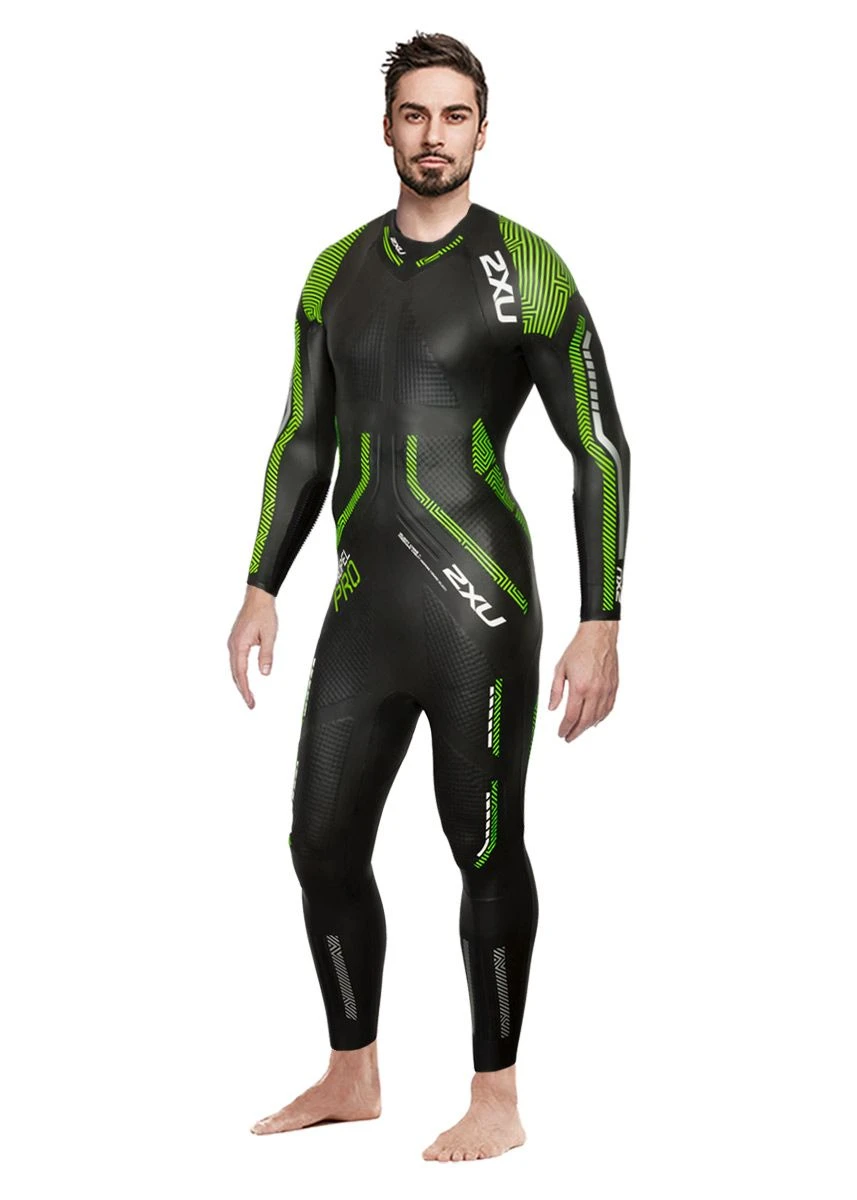 2XU Mens Propel Pro Wetsuit - Black / Neon Green 5 2XU Mens Propel Pro Wetsuit - Black / Neon Green - Image 3