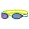 Zoggs Podium Mirror Goggles - Blue / Lime / Mirror -Swim Equipment Shop 302752 podium mirror yellow