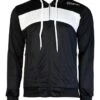 Akron Flagstaff Tracksuit Top - Black / White -Swim Equipment Shop 403 flagstaff black white