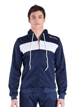 Akron Flagstaff Tracksuit Top - Navy Blue / White 11 Akron Flagstaff Tracksuit Top - Navy Blue / White -Swim Equipment Shop 403 flagstaff navy front 1