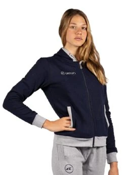 Akron Tampa Tracksuit Top - Navy Blue / Grey -Swim Equipment Shop 417 tampa navy 1