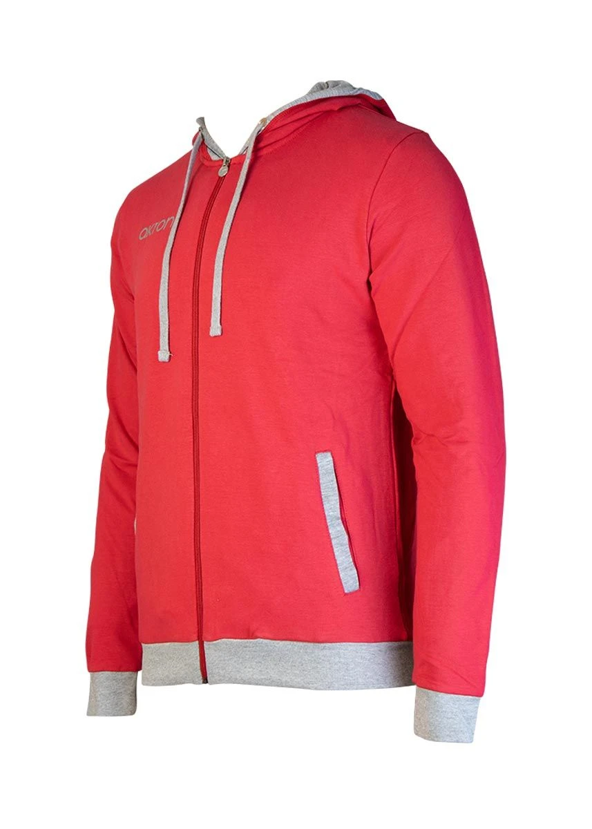 Akron Junior Tampa Tracksuit Top - Red / Grey 5 Akron Junior Tampa Tracksuit Top - Red / Grey - Image 3