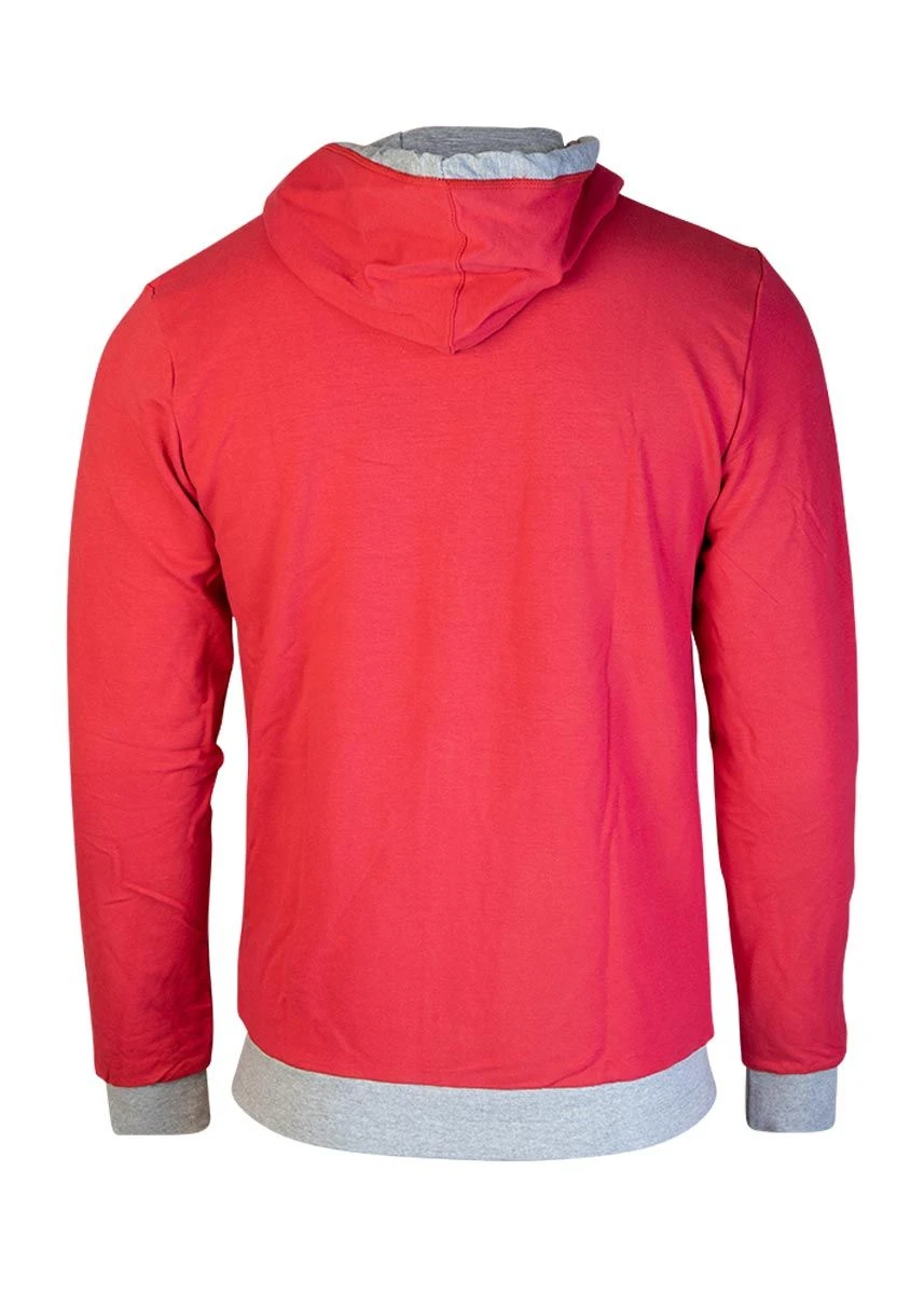 Akron Junior Tampa Tracksuit Top - Red / Grey 4 Akron Junior Tampa Tracksuit Top - Red / Grey - Image 2