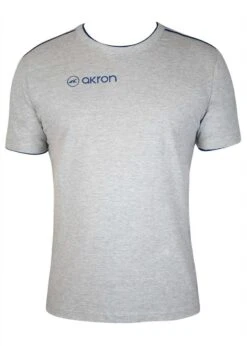 Akron Junior New Orleans Cotton T-shirt - Grey / Navy Blue