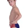 Akron Boy's Addison Evo Bicolour Brief - Red / Navy -Swim Equipment Shop 445 14157 fr