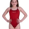 Akron Girls Babele Bicolour Swimsuit - Red / Black