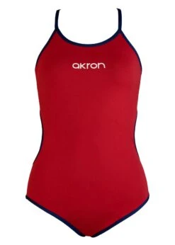 Akron Girls Babele Bicolour Swimsuit - Red / Black -Swim Equipment Shop 448 0094 01 1