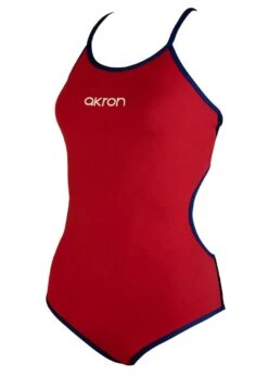 Akron Girls Babele Bicolour Swimsuit - Red / Black -Swim Equipment Shop 448 0094 02 1