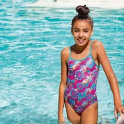 Zoggs Girl's Garden Party Yaroomba Floral Swimsuit 9 Zoggs Girl's Garden Party Yaroomba Floral Swimsuit -Swim Equipment Shop 5448200 2