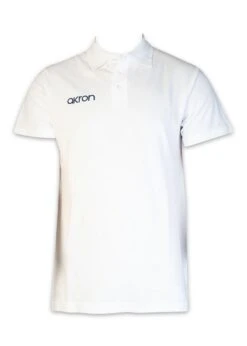 Akron Junior Break Polo Shirt - White