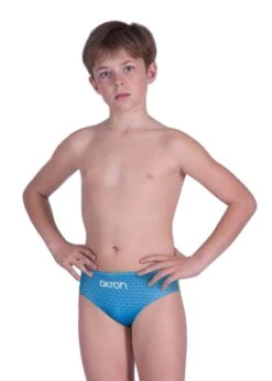 Akron Boys Addison 4 Colours Brief - Sky Blue / Yellow