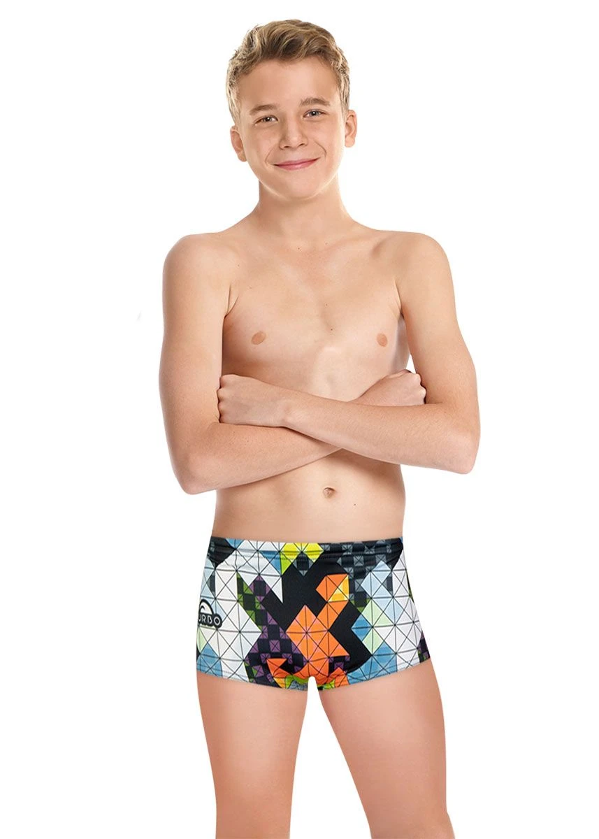 Turbo Boy's Flexie Super Tank Plus Briefs - Multicoloured 3 Turbo Boy's Flexie Super Tank Plus Briefs - Multicoloured
