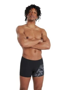 Speedo HyperBoom Placement V-Cut Aquashort - Black/ Oxid Grey