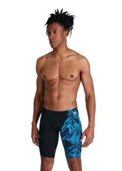 Speedo Allover V-Cut Jammer - Black/ Pool