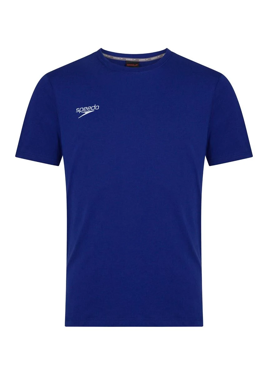 Speedo Team Kit Small Logo T-Shirt - Blue 3 Speedo Team Kit Small Logo T-Shirt - Blue
