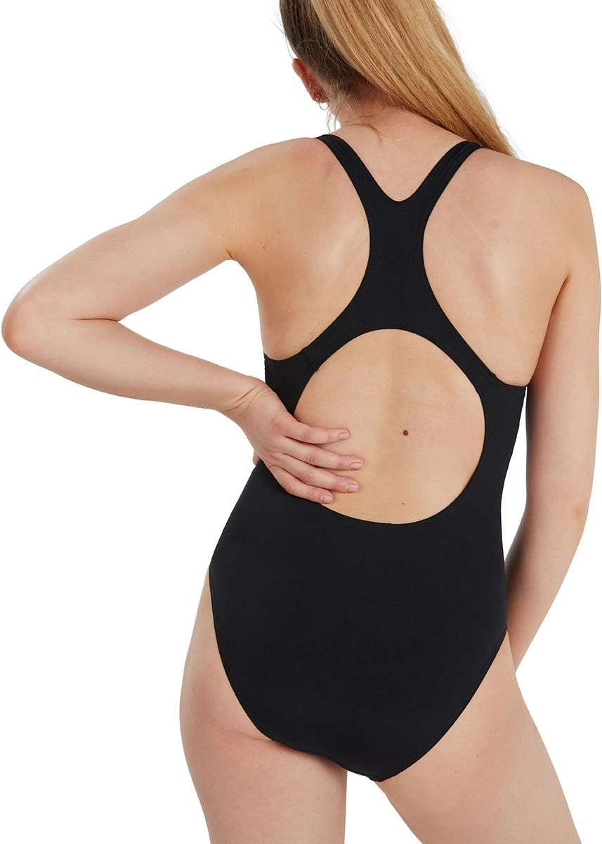 Speedo Digital Placement Medalist Swimsuit - Black/Acid/Blue Flame 6 Speedo Digital Placement Medalist Swimsuit - Black/Acid/Blue Flame - Image 4