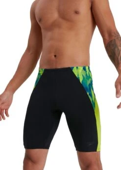 Speedo Eco Endurance+ Splice Jammer - Black/ Lime/ Nordic Teal 10 Speedo Eco Endurance+ Splice Jammer - Black/ Lime/ Nordic Teal -Swim Equipment Shop 8 13444g812 w1