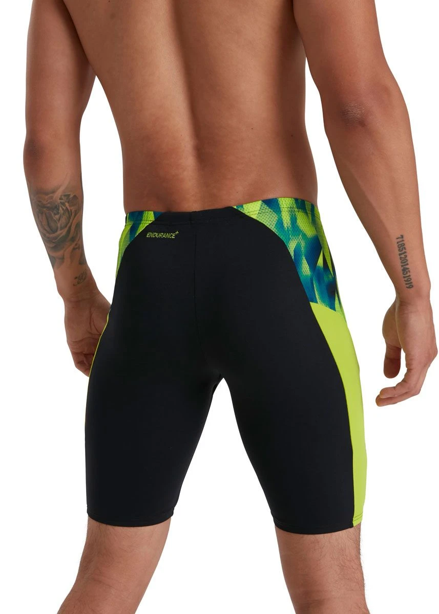 Speedo Eco Endurance+ Splice Jammer - Black/ Lime/ Nordic Teal 4 Speedo Eco Endurance+ Splice Jammer - Black/ Lime/ Nordic Teal - Image 2