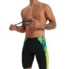 Speedo Eco Endurance+ Splice Jammer - Black/ Lime/ Nordic Teal -Swim Equipment Shop 8 13444g812 x4