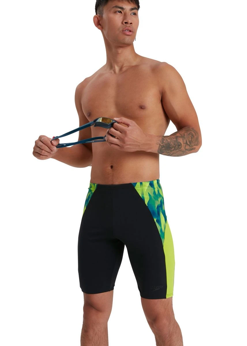 Speedo Eco Endurance+ Splice Jammer - Black/ Lime/ Nordic Teal 3 Speedo Eco Endurance+ Splice Jammer - Black/ Lime/ Nordic Teal